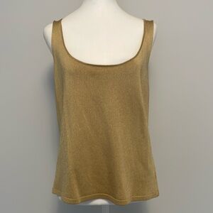 Dana Buchman Gold Tank Top XL